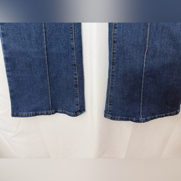 Vigoss Harlow Trouser Flare High Rise Stretchy Jeans With Front Seams Size 7 - Picture 4 of 13